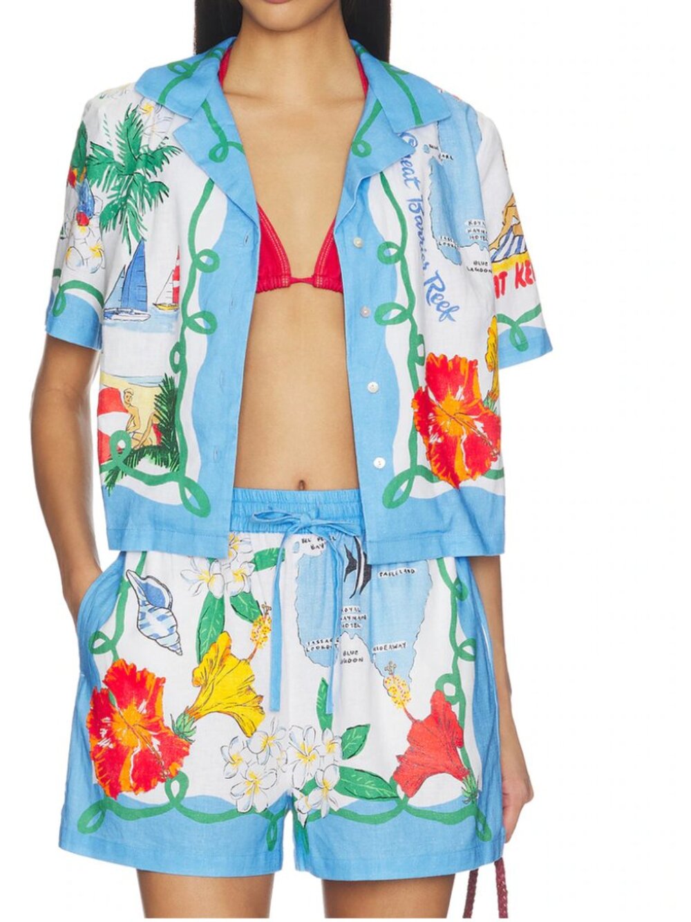 Seafolly Linen Blend Cover-Up Shorts